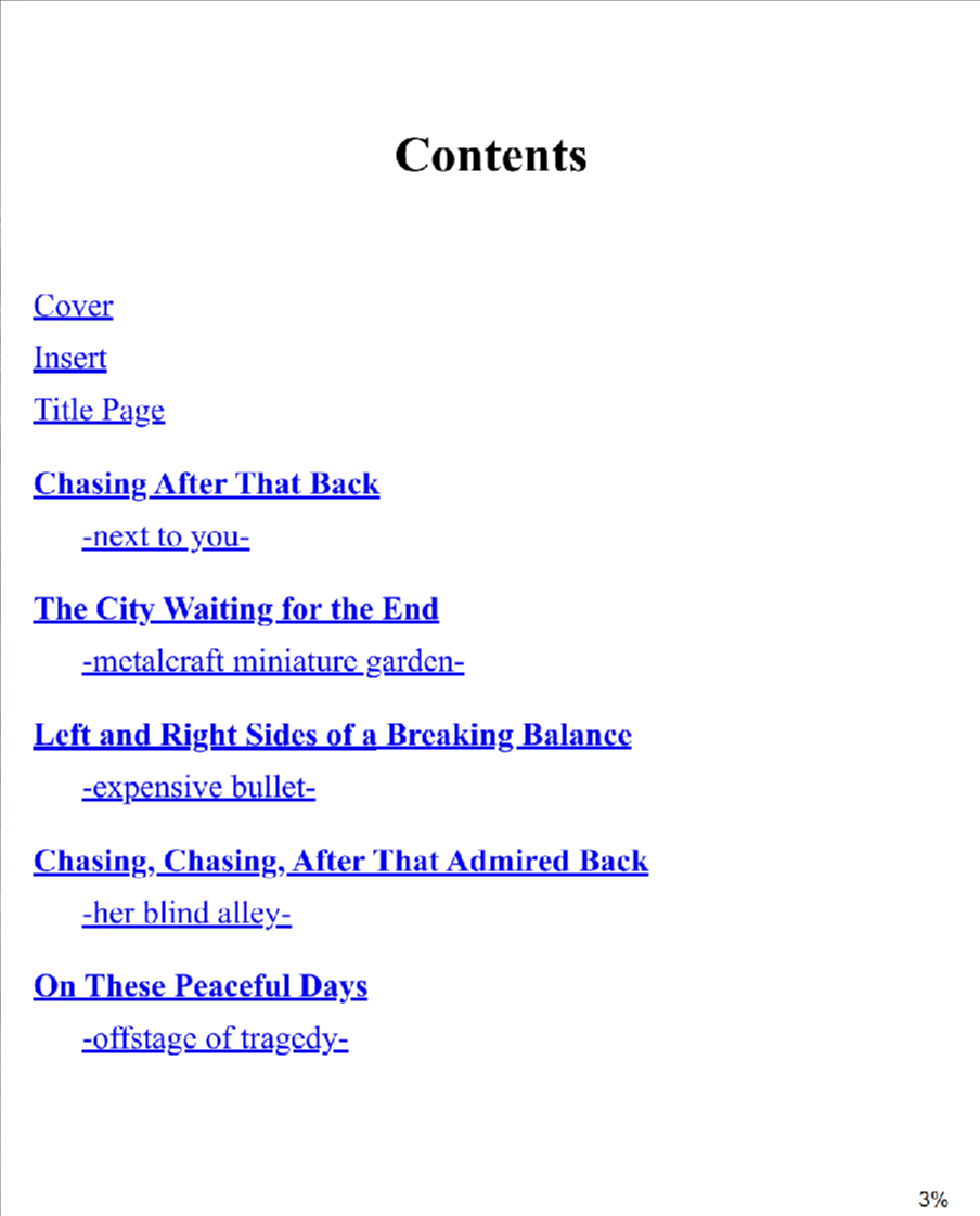 Table of Contents